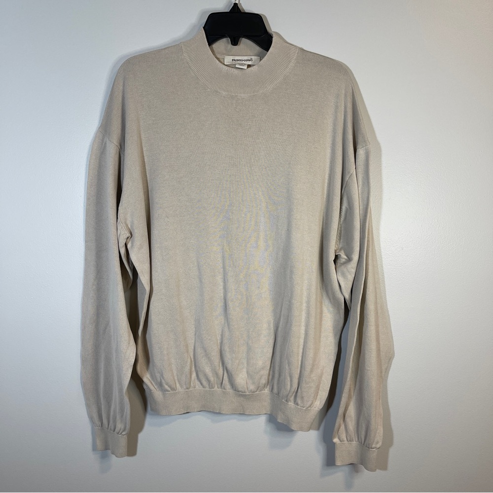 Pronto Uomo Tan Silk blend sweater size XL